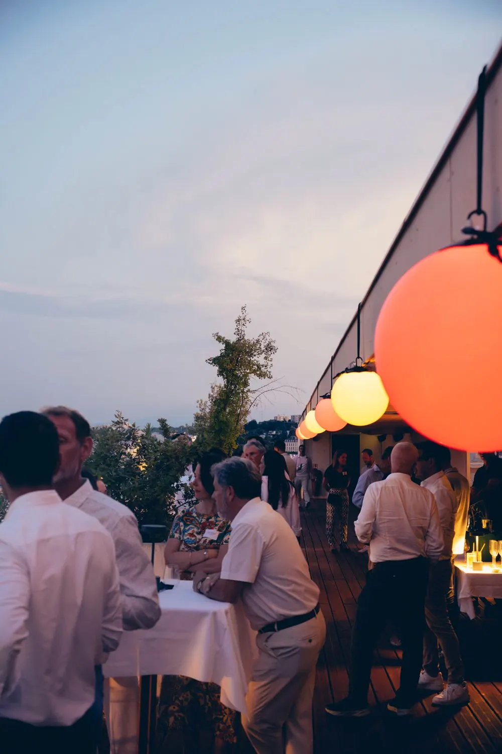 Soirée privée sous les lampions au rooftop The Lift à Lyon